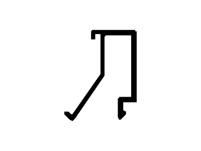 Contravidrio recto de 12 mm